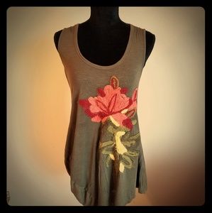 Anthropologie asymmetrical tunic